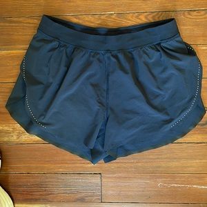 Lululemon Fast and Free running shorts, size 8 gently used, navy blue